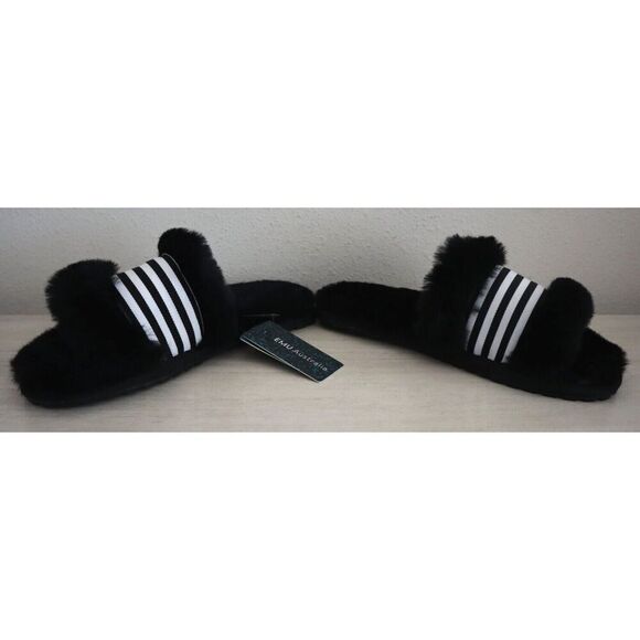 Emu W11634 Women's 8 Men's 7 Black Wrenlette Australian Sheepskin Spa Slippers - Picture 2 of 9